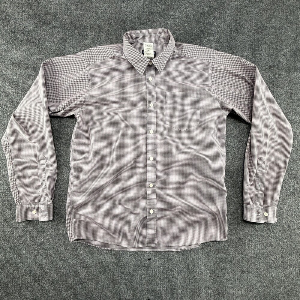 Patagonia Shirt Mens Medium Red Check Long Sleeve Button Up Organic Cotton